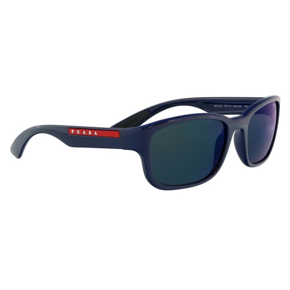 Prada Linea Rossa 0PS 05VS MAB387 Full Rim Blue Rectangular Sunglasses - Picture 3 of 5